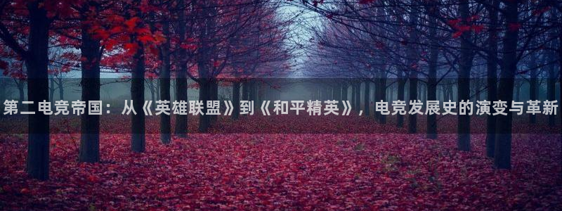 乐鱼电竞英雄联盟app官方：第二电竞帝国：从《英雄联盟》到《和平精英》，电竞发展史的演变与革新